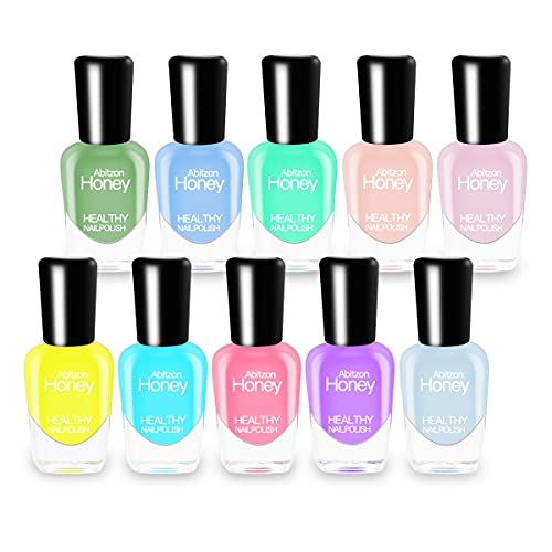 You are currently viewing Abitzon NEW Nail Polish Set (10 Bottles) – Non-Toxic Eco-Friendly Easy Peel Off & Quick Dry Water Based Nail Polish