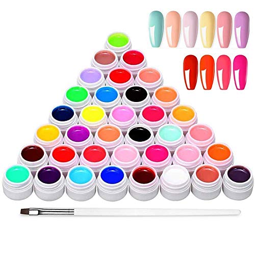 You are currently viewing Anself 36 Colors Nail Art Polish, Gel Paint Nail Kit, Gel Paint for Nails Art with 1 Nail Brush for Nails DIY Nail Art Design