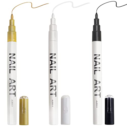 You are currently viewing LYroo Nail Art Liner Pen,Black White Gold Nail Graffiti Pens for Nail Art Supplies(3 Count)