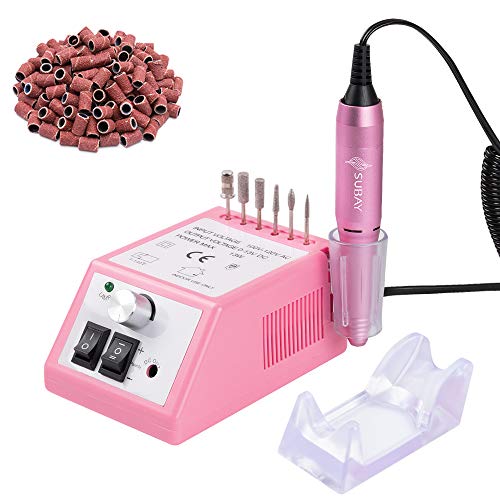 You are currently viewing Professional Finger Toe Nail Care Electric Nail Drill Machine Manicure Pedicure Kit Electric Nail Art File Drill with 1 Pack of Sanding Bands (Pink)