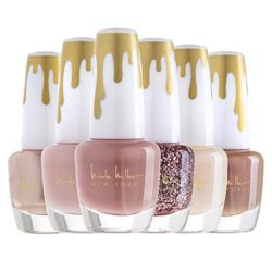 Nicole Miller Total Nudes Nail Polish Collection, Set of 6 Unique Glossy and Shimmery Nail Polish Colors for Women and Girls, Quick Dry Nail Polish’