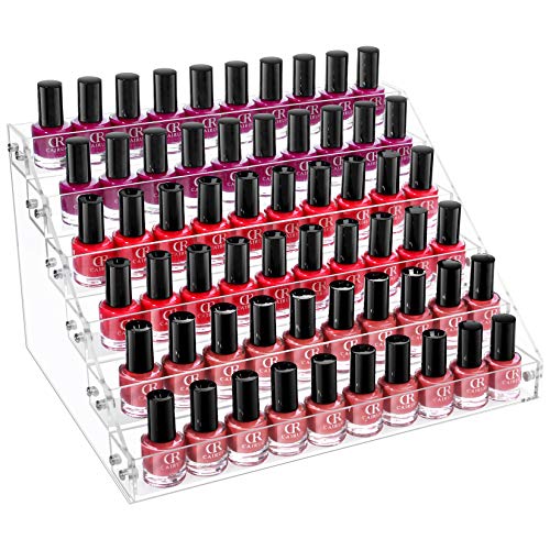 You are currently viewing Gospire 6 Tier Clear Acrylic Nail Polish Ink Rack Sunglasses Organizer Eyeglasses Display Rack essential oil Stand Holder Jewelry Makeup Organizer